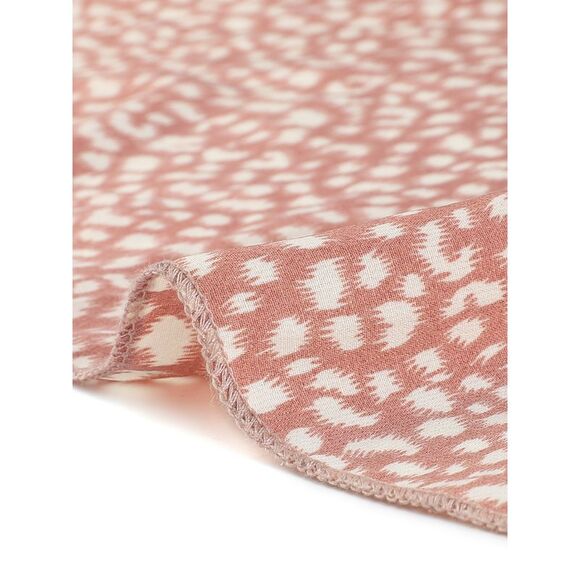 Spaghetti Straps Sleeveless V Neck Tie Waist Split Wide Leg Jumpsuits Dusty Pink - Picture 5 of 5